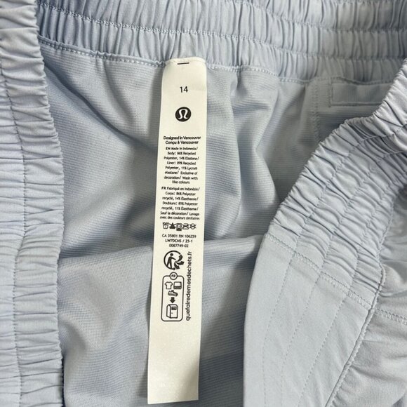 Lululemon NWT Hotty Hot High-Rise Lined Short 4" Starch Blue - Picture 7 of 7